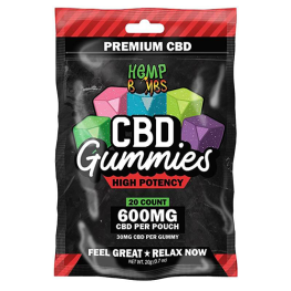 20-Count High Potency CBD Gummies Hemp Bombs 600mg  20-Count High Potency CBD Gummies Hemp Bombs 600mg