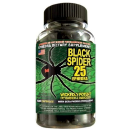 Black Spider 25 Ephedra Best Price Fat Burner  Black Spider 25 Ephedra Best Price Fat Burner