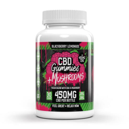 Hemp Bombs CBD Focus Gummies + Mushrooms