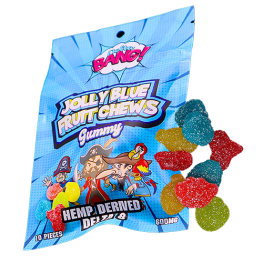 Jolly Blue Fruit Chews Delta-8 THC Gummy