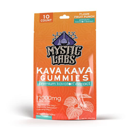 Kava Kava Gummies Fijian Fruit Punch Mystic Labs