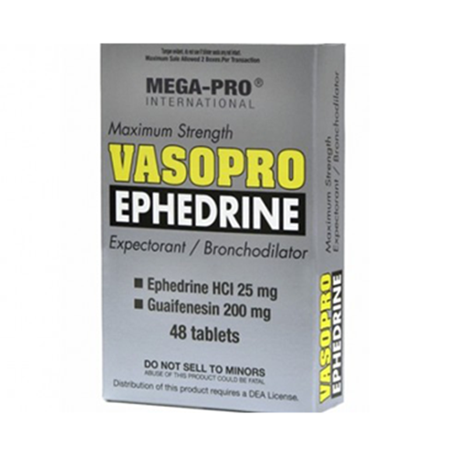 Mega Pro Vasopro Ephedrine HCL 25mg 24ct