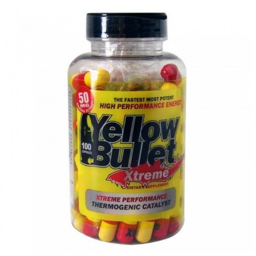 Yellow Bullet Xtreme Hard Rock 50mg Ephedra Fat Burner